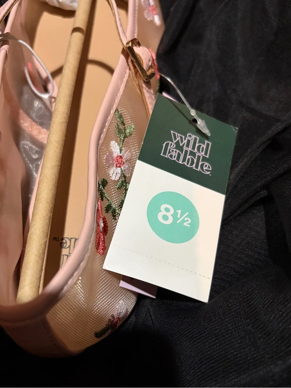 Wild Fable Pink/Elsa Flower Mesh Flats Womens Size 8.5